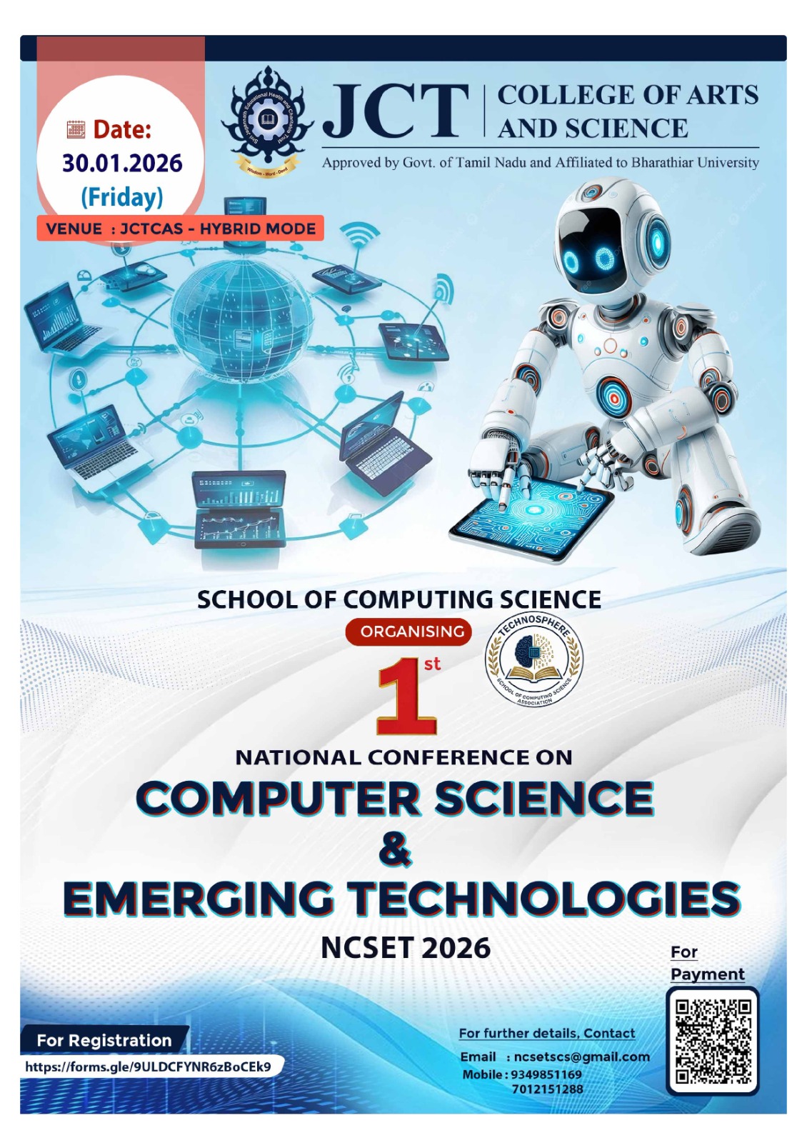 1st NATIONAL CONFERENCE ON  COMPUTER SCIENCE AND  EMERGING TECHNOLOGIES